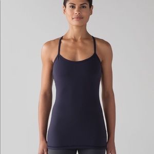 Lululemon Power Y navy blue tank